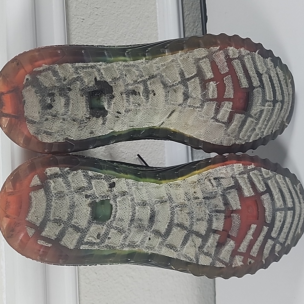 La Sheelah Black Sneakers With Orange Blue Accents women Sneakers Size 8 - Picture 10 of 11